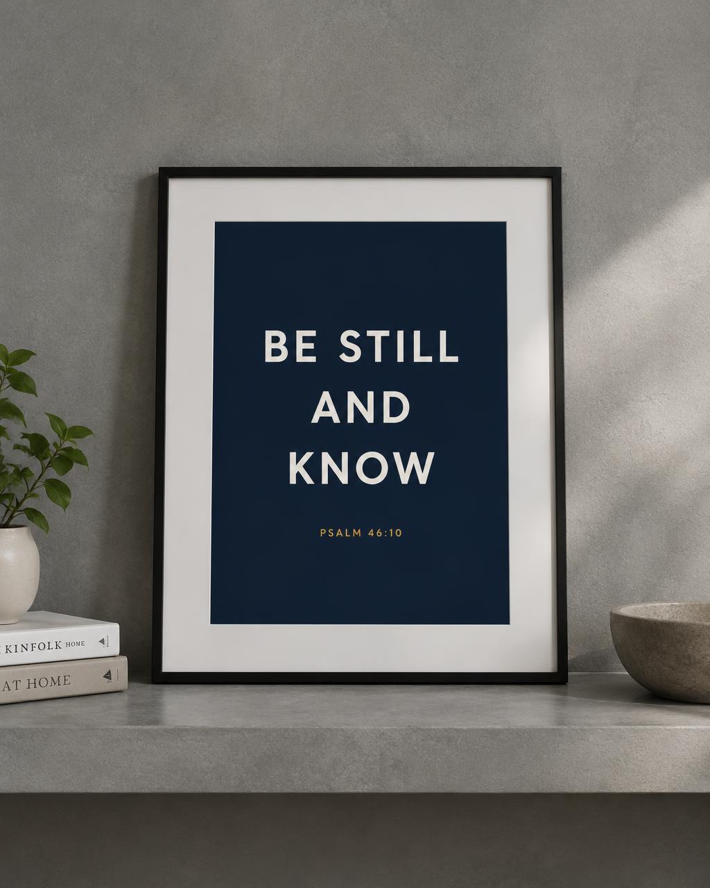 Be Still Framed Print